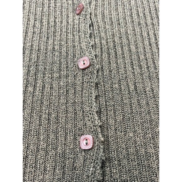 Bentley Womens Medium Olive Green Knit Cardigan - Silk & Rayon Blend Boho Fairy - Picture 8 of 11